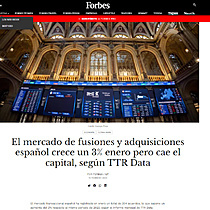 El mercado de fusiones y adquisiciones espaol crece un 3% enero pero cae el capital, segn TTR Data